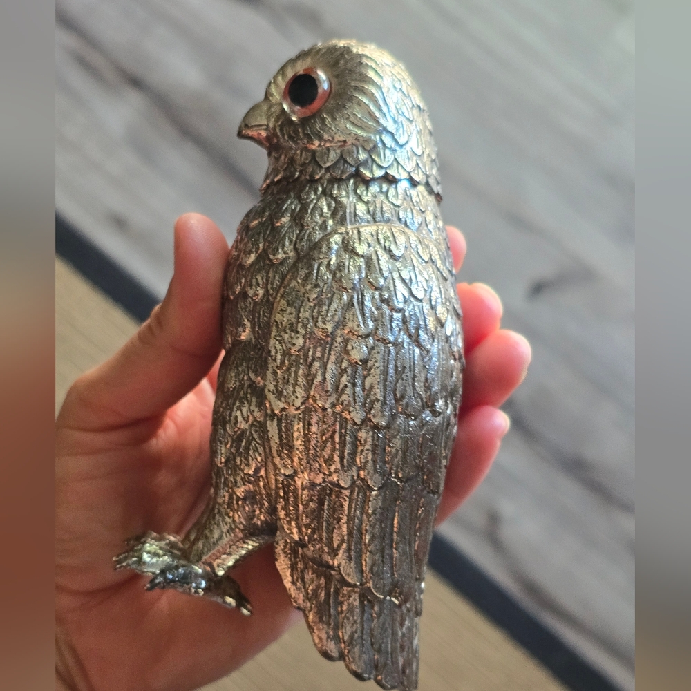 Corbell & Co. Silverplate Owl Muffineer/sugar Caster - Picture 2 of 6